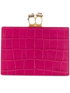 Alexander Mcqueen Slim Clutch - Pink & Purple