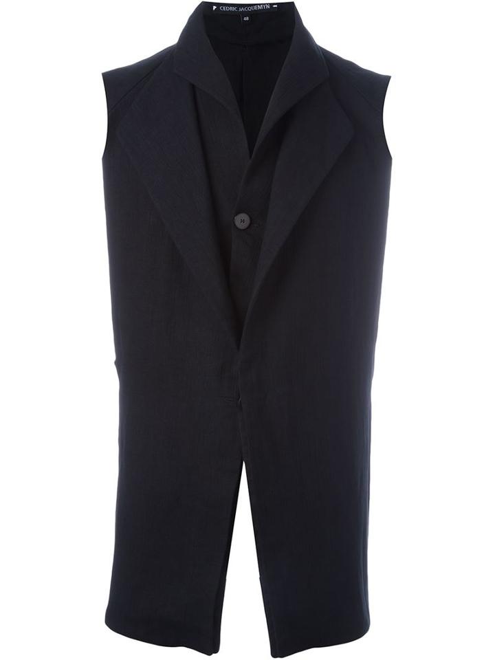 Cedric Jacquemyn Double Collar Structured Vest
