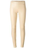 Joseph Plain Leggings, Women's, Size: 36, Nude/neutrals, Lamb Skin/cotton/spandex/elastane