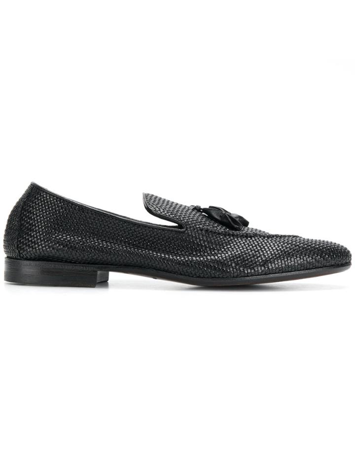 Henderson Baracco Weaved Loafers - Black