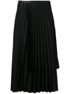 Noir, Le Lis Layered Pleat Skirt - Black