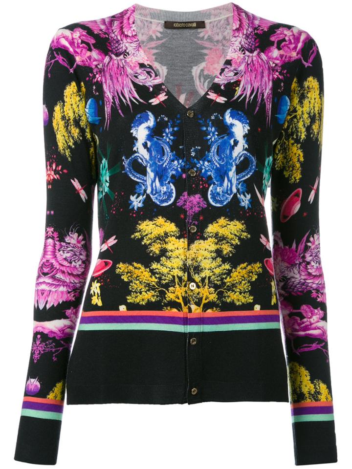 Roberto Cavalli Botanical Print Cardigan - Multicolour