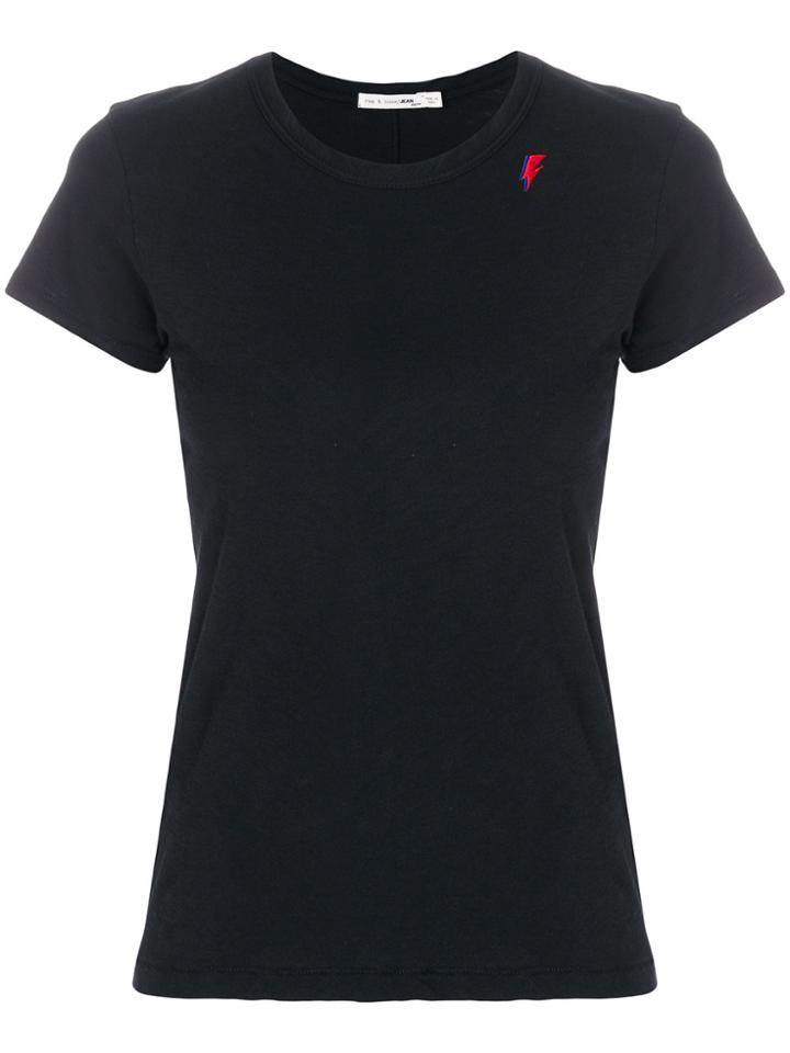 Rag & Bone T-shirt With Lightning Bolt - Black