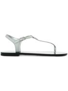 Dolce & Gabbana Tong Style Sandals - Metallic