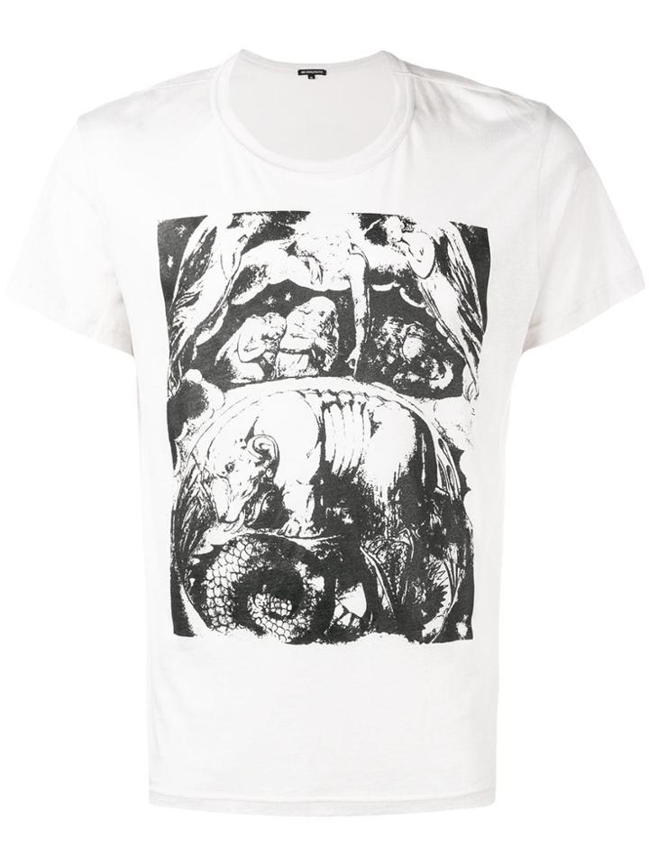 Ann Demeulemeester Graphic Print T-shirt - White