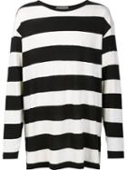 Yohji Yamamoto Striped T-shirt, Men's, Size: 3, Black, Cotton