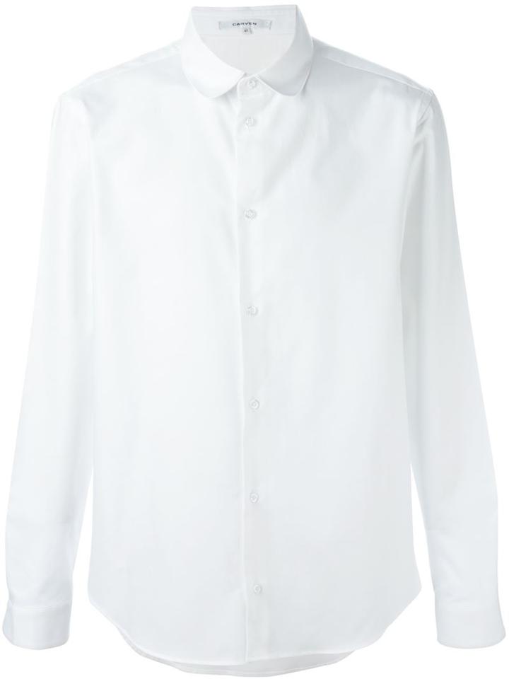Carven Classic Shirt, Men's, Size: 38, White, Cotton
