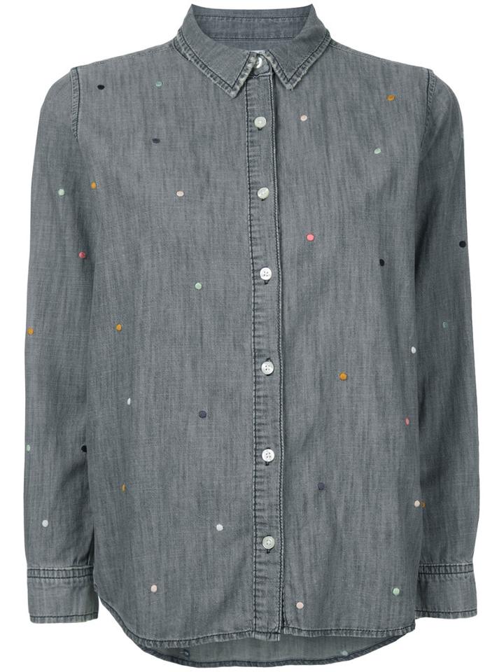 The Great - The Campus Shirt - Women - Cotton - 0, Grey, Cotton