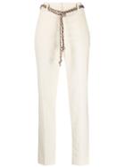 M Missoni Belted Skinny Fit Trousers - White