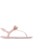 Red Valentino Red(v) Bow Embellished Sandals - Pink