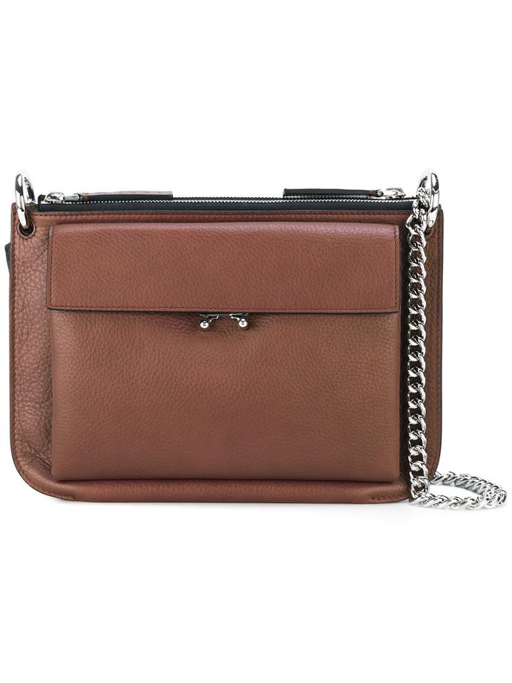 Marni - Pocket Crossbody Bag - Women - Leather - One Size, Brown, Leather