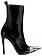 Haider Ackermann Contrast Toe Ankle Boots - Black
