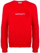 Msgm Casualty Embroidered Sweater