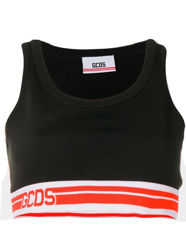 Gcds Racerback Crop Top - Black