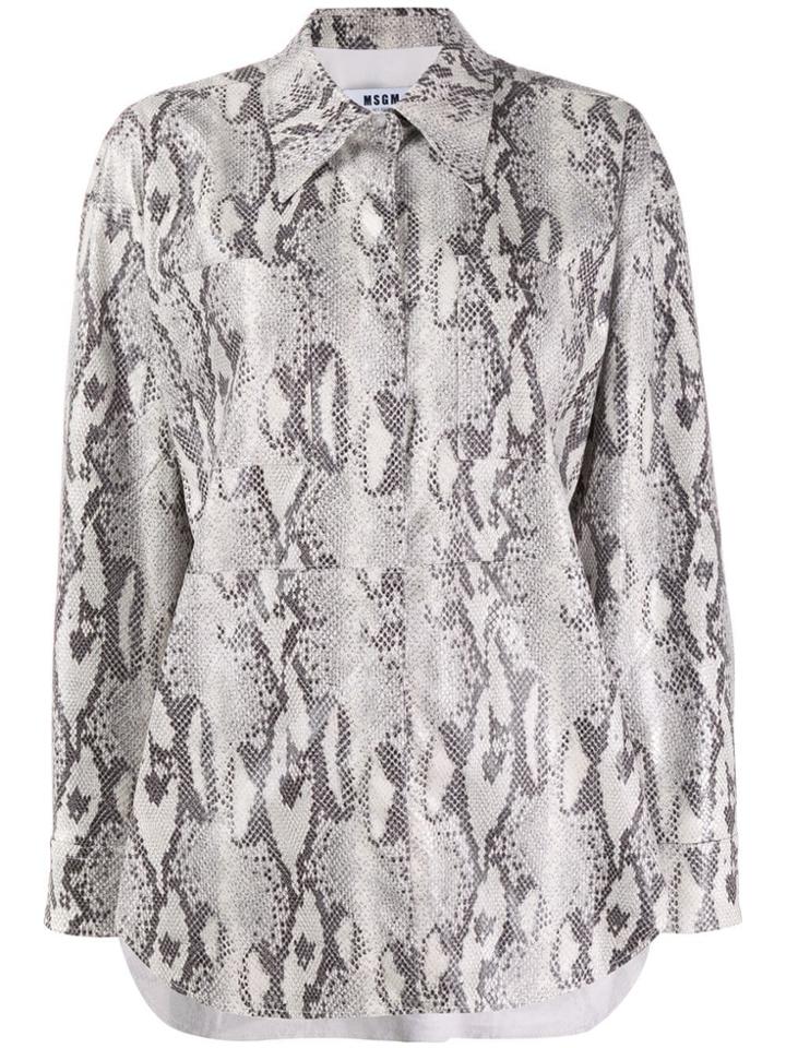 Msgm Casual Shirt - Neutrals
