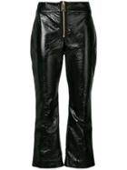 Parlor Flared Cropped Trousers - Black