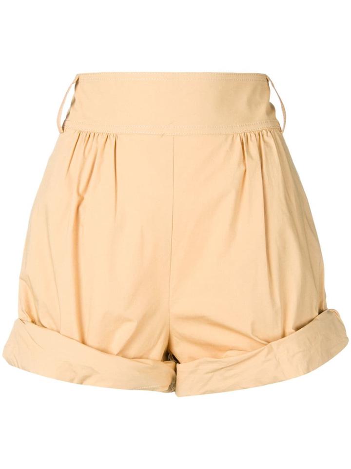 Philosophy Di Lorenzo Serafini High-rise Shorts - Neutrals
