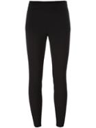 Moncler Slim Fit Trousers, Women's, Size: 40, Black, Polyester/spandex/elastane/wool