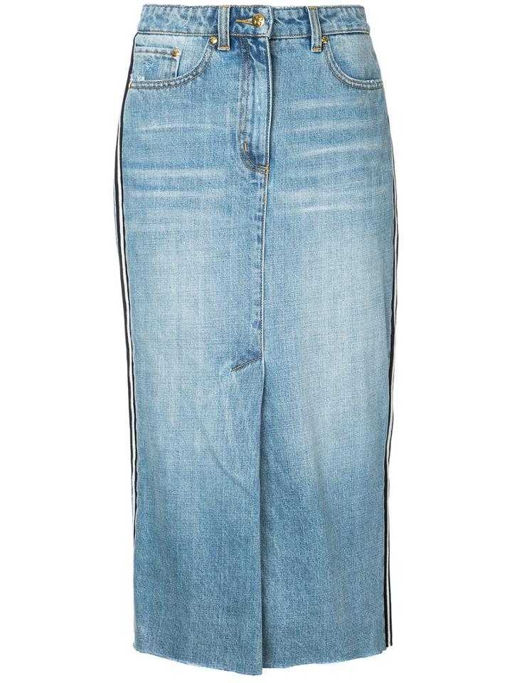 P.e Nation - The Final Play Skirt - Women - Cotton - 26, Blue, Cotton