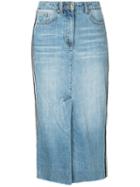 P.e Nation - The Final Play Skirt - Women - Cotton - 26, Blue, Cotton