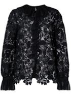 Nº21 Embroidered Lace Shirt - Black