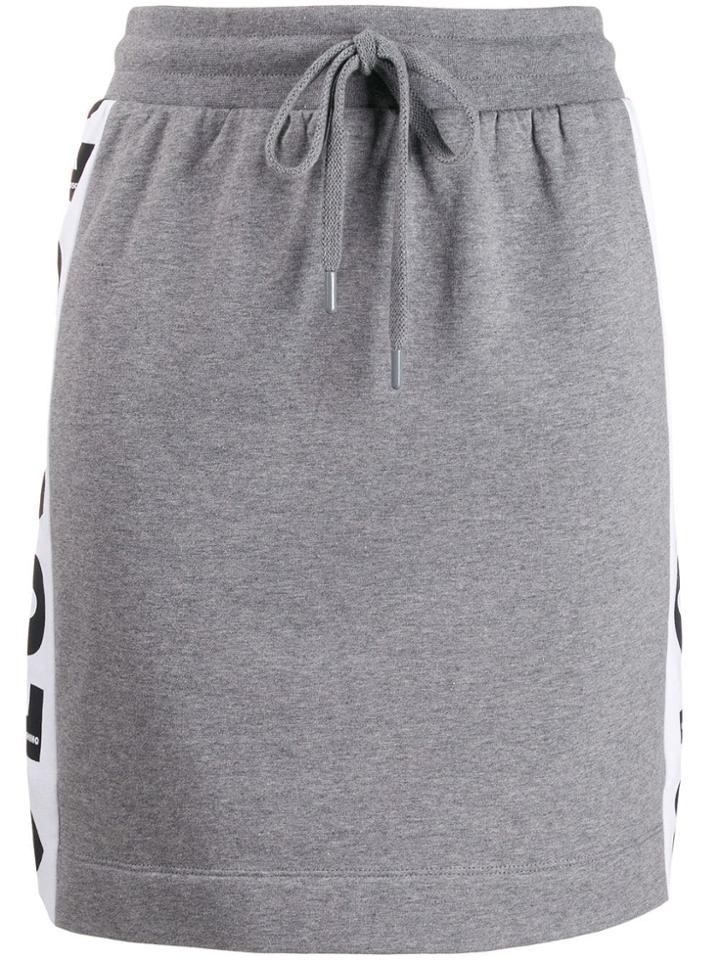 Love Moschino Logo Print Skirt - Grey