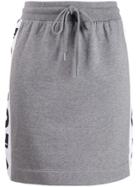 Love Moschino Logo Print Skirt - Grey