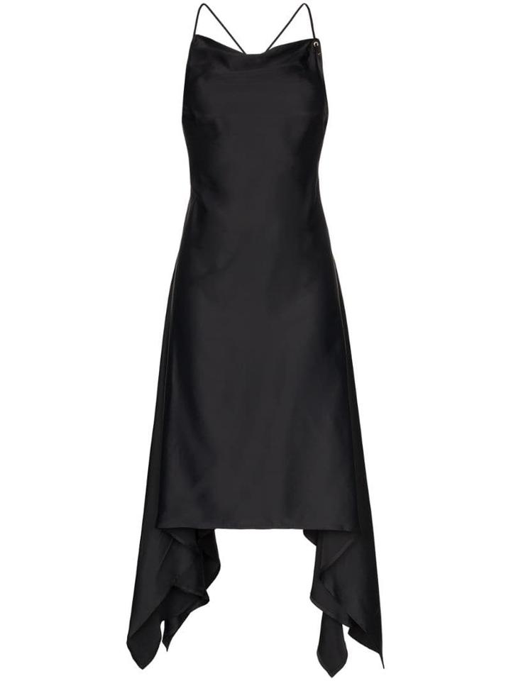 1017 Alyx 9sm Handkerchief-hem Slip Dress - Black