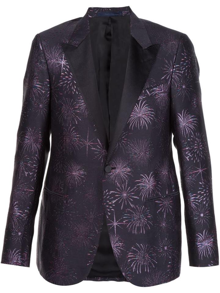 Lanvin Firework Jacquard Tuxedo Blazer