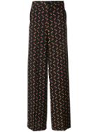 Essentiel Antwerp Floral Print Wide Trousers - Multicolour