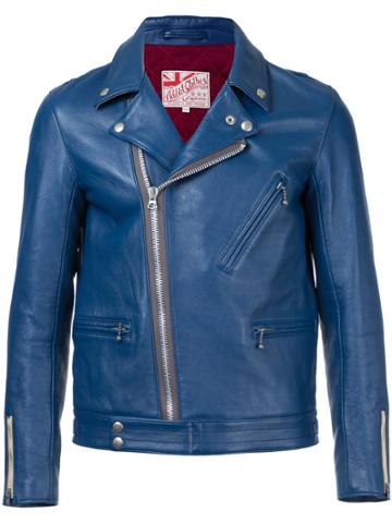 Addict Clothes Japan Vintage Style Biker Jacket - Blue