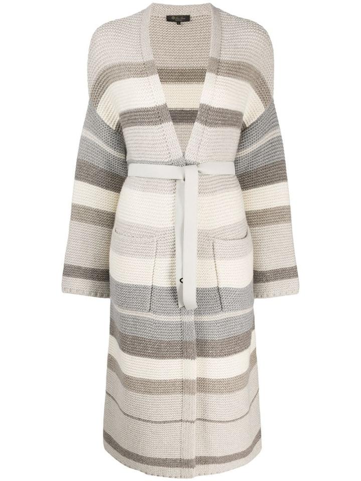 Loro Piana Long Belted Cardigan - Neutrals