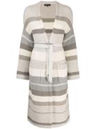 Loro Piana Long Belted Cardigan - Neutrals
