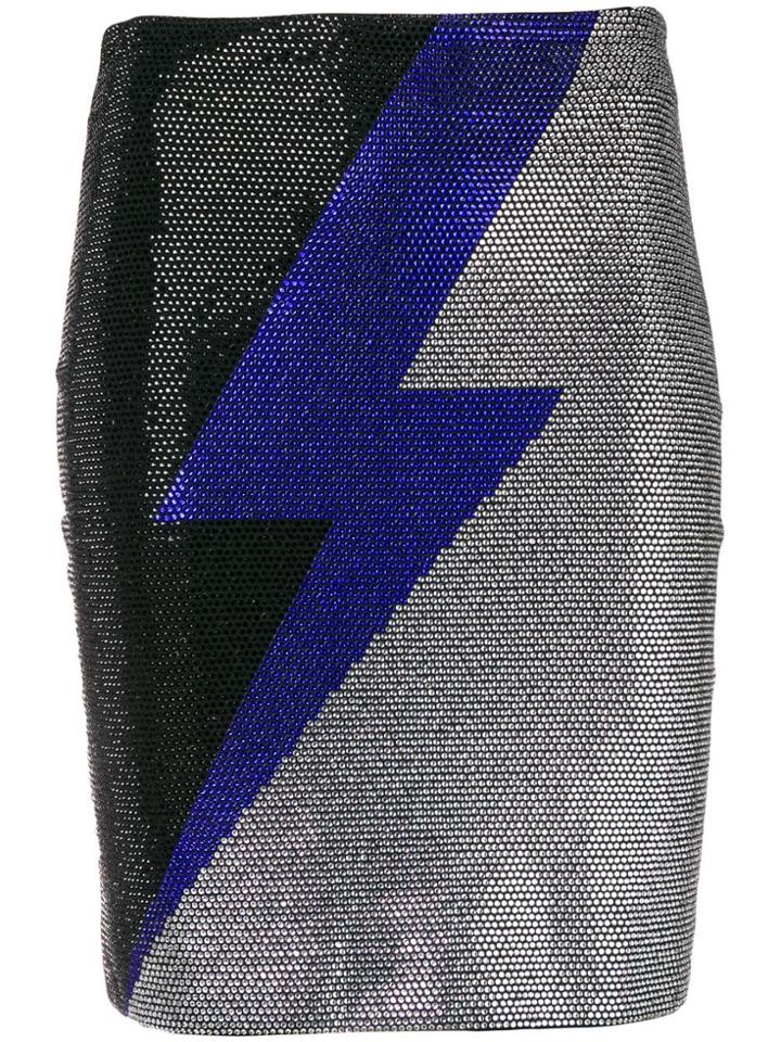 Balmain Embellished Thunder Skirt - Black