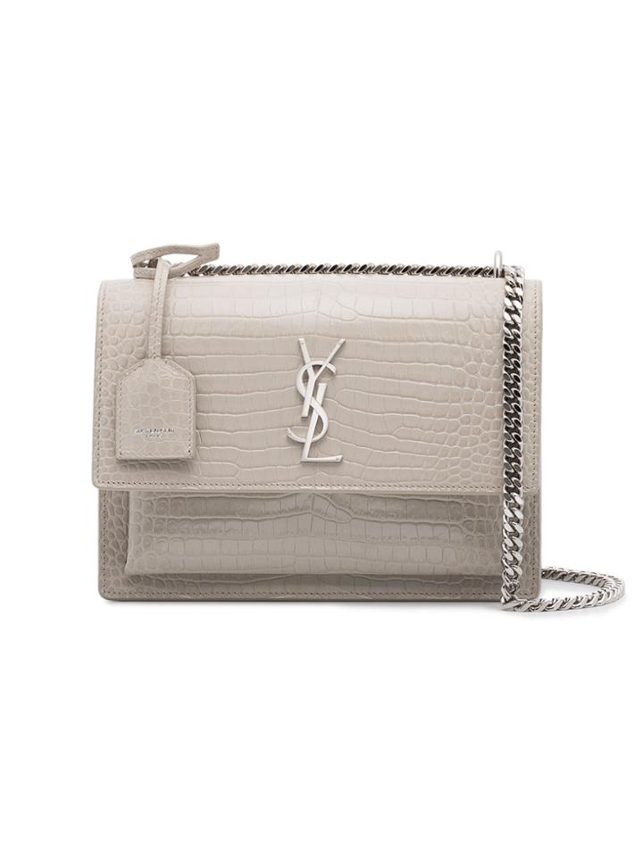 Saint Laurent Ivory Sunset Monogram Bag - Nude & Neutrals