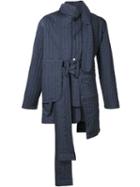 Craig Green Padded Asymmetric Jacket, Men's, Size: Medium, Blue, Nylon