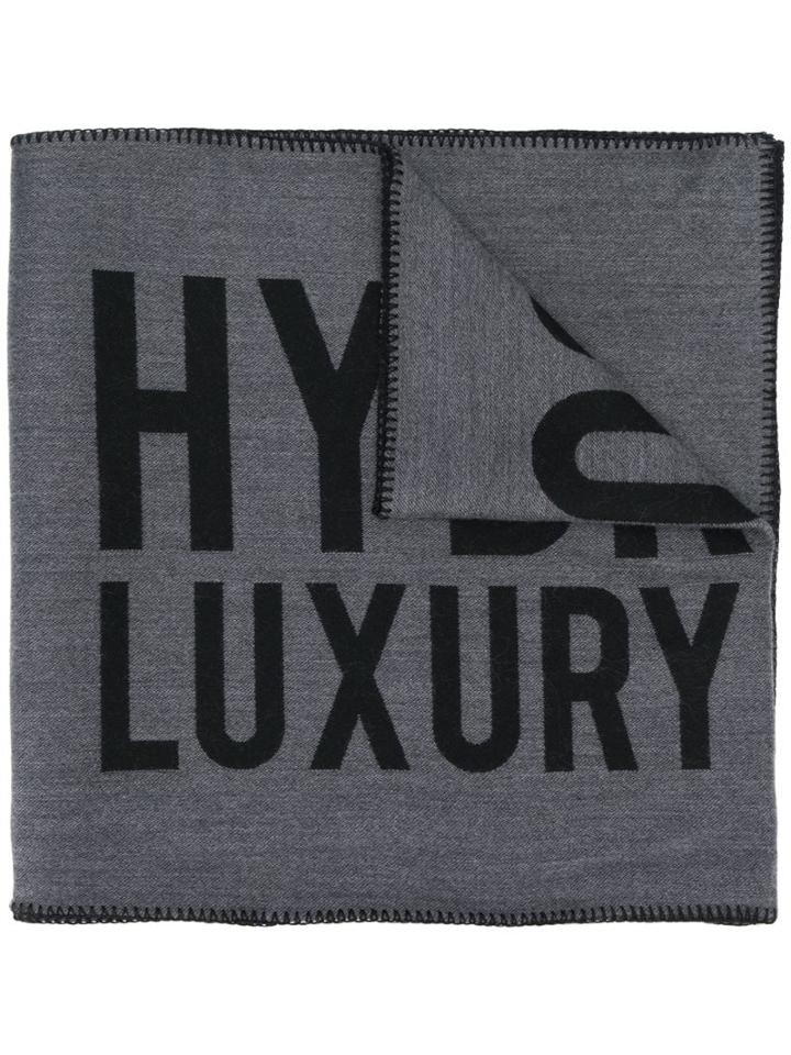 Hydrogen Knitted Logo Scarf - Grey
