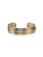 Fernando Jorge Grooved Cuff Bracelet - Gold