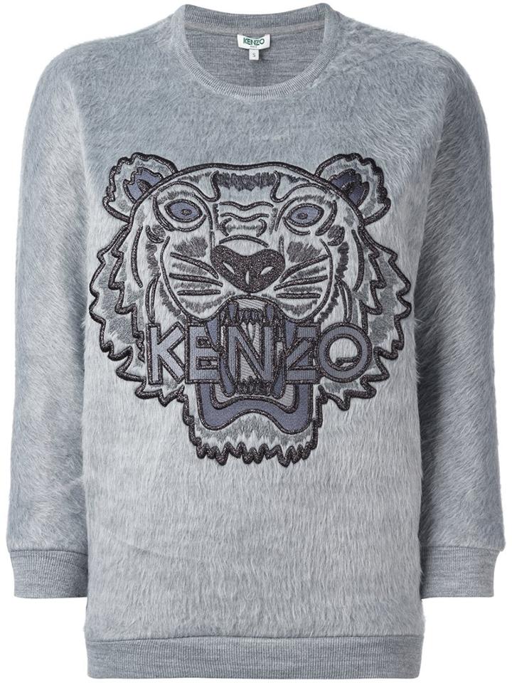 Kenzo 'tiger' Sweatshirt, Women's, Size: Xs, Grey, Acrylic/polyamide