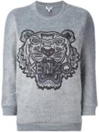 Kenzo 'tiger' Sweatshirt, Women's, Size: Xs, Grey, Acrylic/polyamide