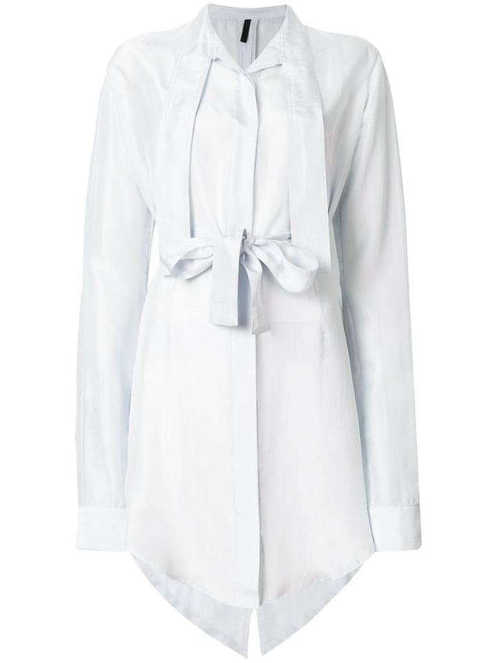Unravel Project Draped Shirt Dress - Blue