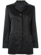 Romeo Gigli Pre-owned Floral Embroidered Jacket - Black