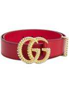Gucci Double G Belt - Red