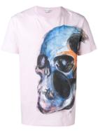 Alexander Mcqueen Painted Skull T-shirt - Pink