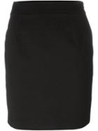 Love Moschino Appliqué Heart Skirt, Women's, Size: 42, Black, Viscose/polyester/cotton/acrylic