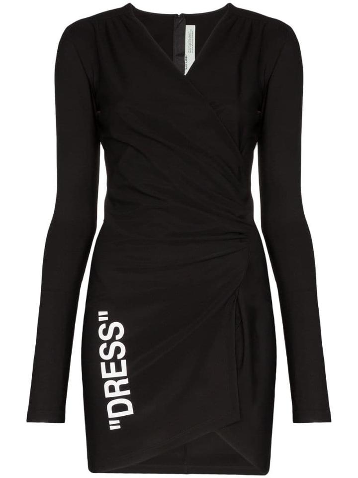 Off-white Ofwht Vn Ls Drs Min W Sde Opng - Black