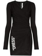 Off-white Ofwht Vn Ls Drs Min W Sde Opng - Black