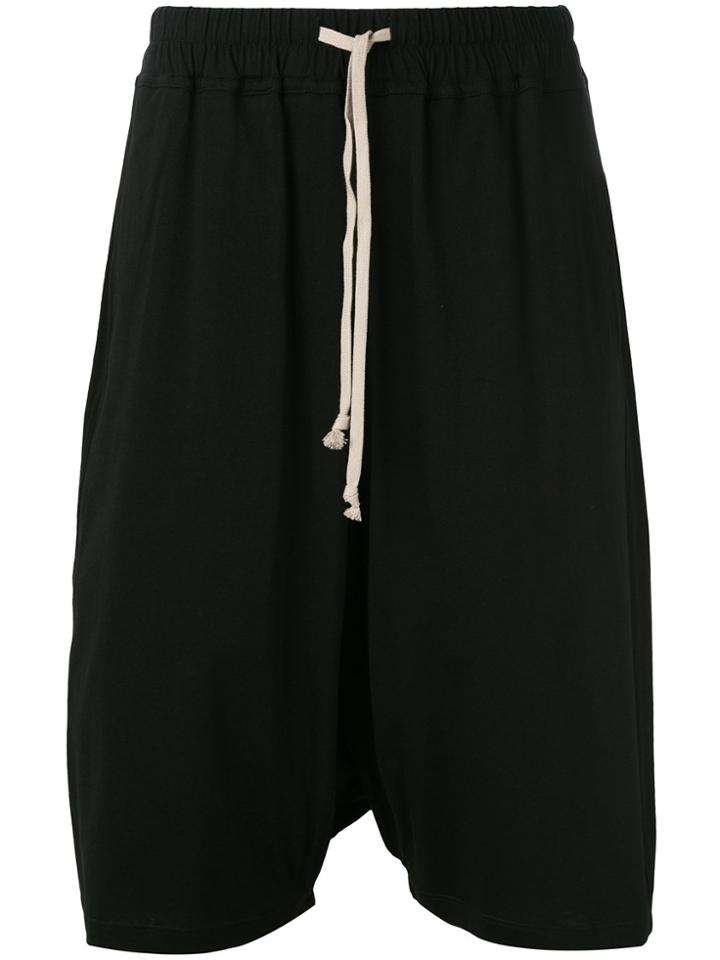 Rick Owens Drkshdw Knee Length Shorts - Black