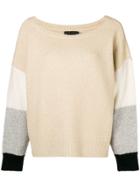 Alice+olivia Colour Block Jumper - Nude & Neutrals