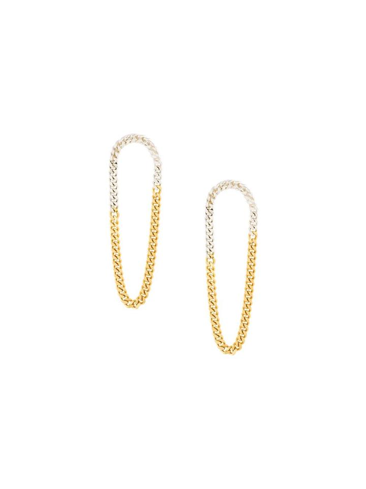 Wouters & Hendrix 'my Favourite' Two-tone Chain Earrings - Metallic